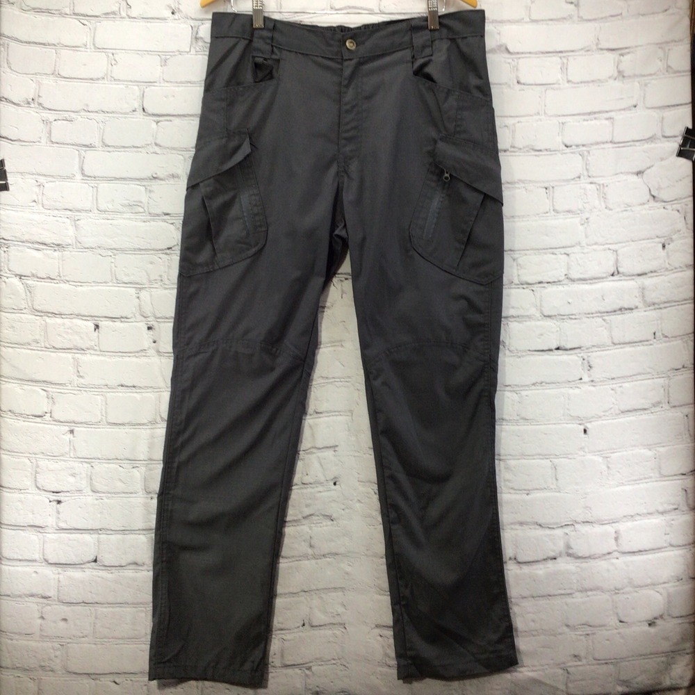 W Brand Multi Bag Tactical Cargo Pants Mens‎ Sz L Large Gray
